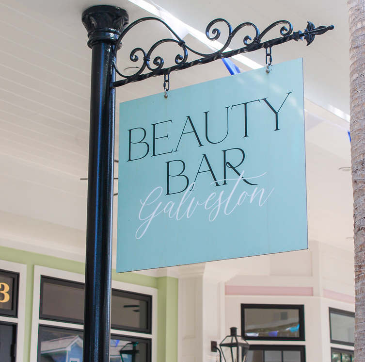 Beauty Bar Galveston Sign