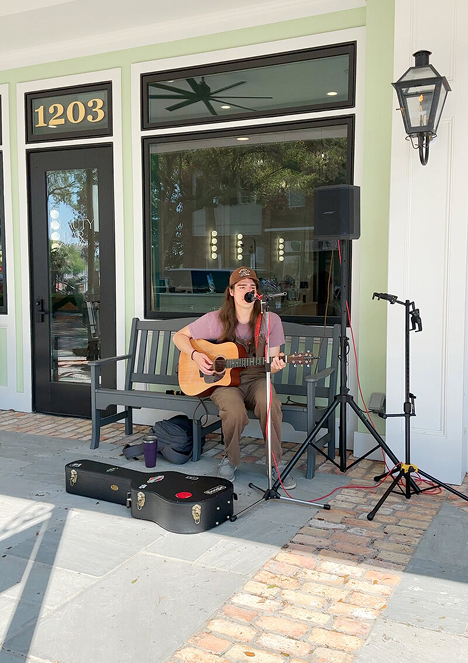 Live music at Evia Galveston
