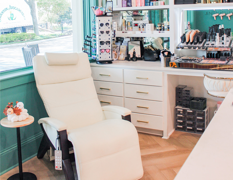 Salon chair and products